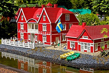 The Goeta hotel in Sweden made from lego bricks, Legoland, Denmark