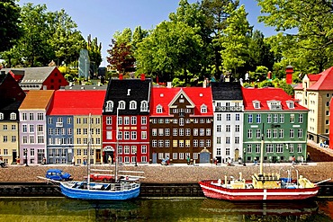 Nyhavn made from lego bricks, Legoland, Denmark