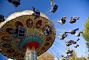 Old chairoplane, Tivoli, Copenhagen, Denmark