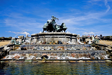 The Gefion fountain at Langelinie, Copenhagen, Denmark, Europe