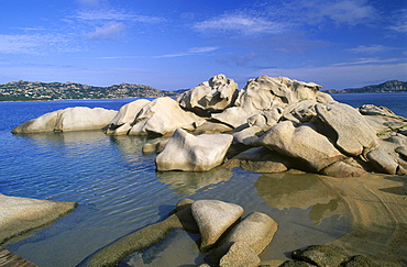 Granite rock formation, coast of Palau, Sardinia, Italy, Europe