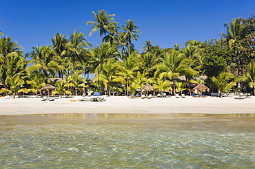 Palm beach, Ngapali Beach, Thandwe, Rakhine Coast, Bay of Bengal, Burma, Myanmar, Asia