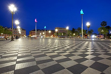 New Massena square in Nice, France