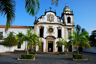 One of the 18 churches in the historic center of the colonial town of Olinda, UNESCO world heritage site, in Recife, Brazil, South America