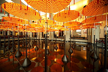 Umbrellas in the Royal Treasury, Royal Regalia Museum in the capital city, Bandar Seri Begawan, Brunei, Asia ***Restrictions: Industry: Financial, Usage: All Print Media & Online, Territories : World, Exclusivity: Industry Exclusivity, Duration:1 Years, S