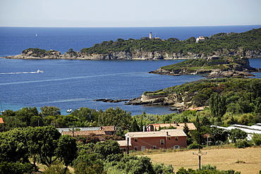 The coast on the Giens peninsula, Cote d'Azur, France, Europe