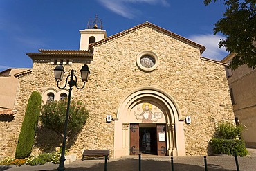 Sainte-Maxime's church, Departement Var, at the Cote d'Azur, Provence, Southern France, France