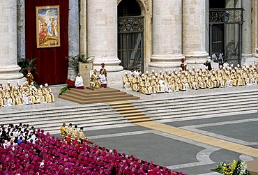 Inauguration of Pope Benedict XVI, Ratzinger, St Peters Basilica, Vatican, Rome, Latium, Italy, Europe