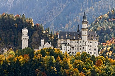 Neuschwanstein Castle, Fuessen, Bavaria, Germany, Europe