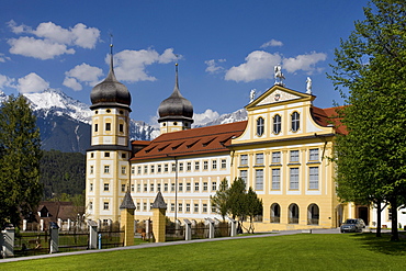 Stift Stams monastery, Cistercian Abbey, Mieminger mountain range, Inntal valley, Tyrol, Austria, Europe