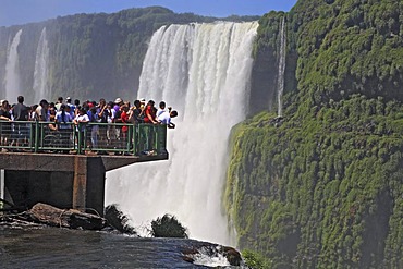 Iguacu, Iguacu Waterfalls from the Brazilian side, UNESCO World Heritage Site, Iguacu National Park, Brazil, South America