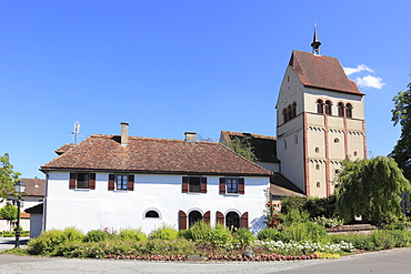 Minster dedicated to the Virgin and Saint Mark, Marienmuenster, Abbey of Reichenau, Mittelzell, Reichenau Island, Lake Constance, Konstanz district, Baden-Wuerttemberg, Germany, Europe