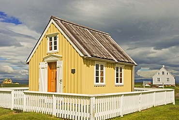 Holiday home, nature reserve, Flatey island, Flatey, Iceland, Europe