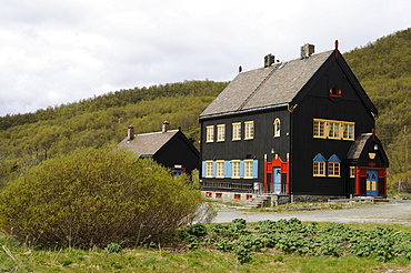 Old station of Kongsvoll in the Dovrefjell National Park, Norway, Scandinavia, Europe