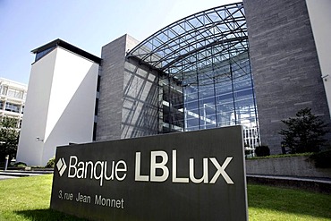 Head office of the Banque LBLux, Luxembourg Federal State Bank, Bavarian Federal State Bank, Saarland Federal State Bank, in Luxembourg, Europe