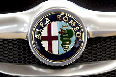 Alfa Romeo emblem on a car