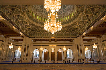 Sultan Qaboos Grand Mosque, Muscat, Oman, Middle East