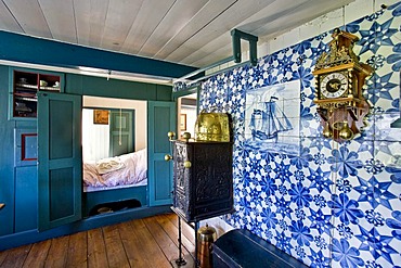 Kapitaenszimmer, Captain's room, in the Oeoemrang Hus, Amrum, North Frisia, Schleswig-Holstein, Germany