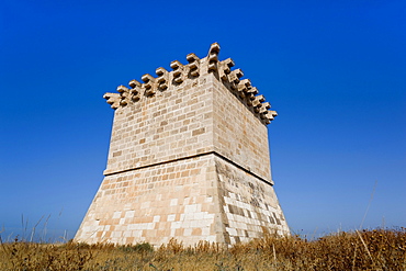 Old Venetian watchtower at Cape Kiti, near Pervolia, Southern Cyprus, South Coast, Cyprus, Europe