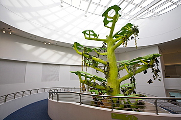 Artificial tree at Alexa Shopping Center, Berlin, Germany, Europe