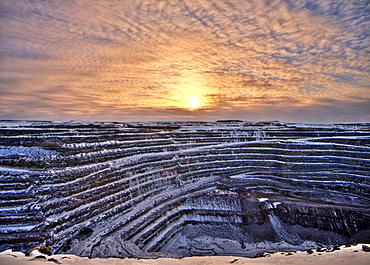 Ore mine in Gaellivare, Sweden, Scandinavia, Europe