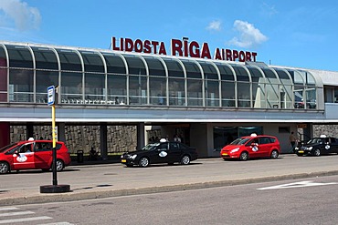 International airport in Riga, Latvia