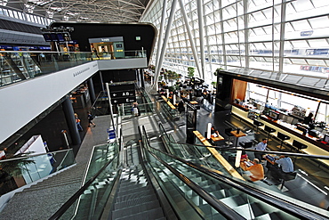 Departure hall of Zurich Airport, Switzerland, Europe