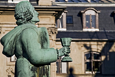 One of the statues at the Marmorkirke church, Frederiks Kirke church, Copenhagen, Denmark, Scandinavia, Europe