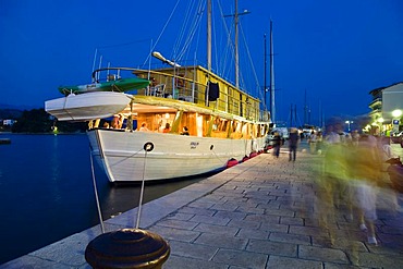 Rab harbour, Rab Island, Croatia, Adriatic Sea, Mediterranean, Europe