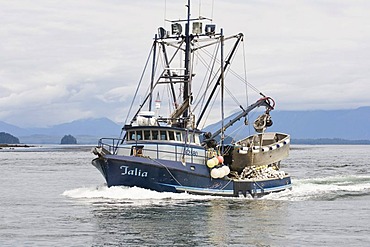 Fishing boat in Inside Passage, Southeast Alaska, USA