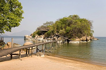 Mumbo Island Camp, Cape Maclear Peninsula, Lake Malawi, Malawi, South East Africa