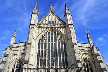 Winchester Cathedral, 170 m high, highest cathedral in England, South England, United Kingdom, Europe