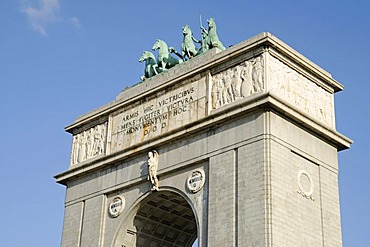 Arco de la Victoria, triumphal arch, Moncloa, Madrid, Spain, Europe