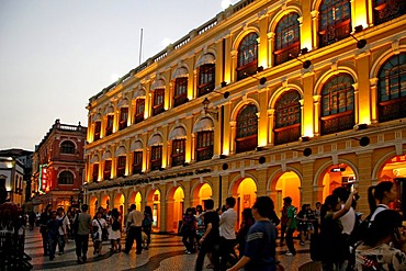 Tourism center, Largo do Senado, pedestrian zone, centre, Macau, China, Asia