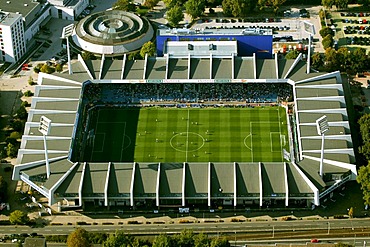 Aerial photograph, Ruhr Stadium and extension, Bochum, Ruhr Area, North Rhine-Westphalia, Germany, Europe