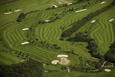 Aerial photograph, Herzkamp Golf Course in Sproeckhovel, Hasslinghausen, Bergisches Land, North Rhine-Westphalia, Germany, Europe