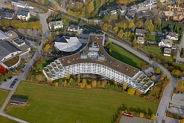 Aerial photograph, Hotel Sauerlandstern, Willingen, Sauerland, Hesse, Germany, Europe