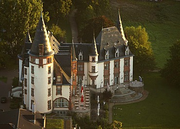 Aerial photograph, Klink Castle, Mueritz, Mecklenburg-Western Pomerania, Germany, Europe