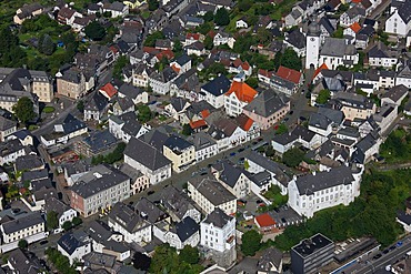 Aerial photo, Arnsberg Steinweg road, Alter Markt to Glockenturm belfry, Arnsberg, Sauerland, Hochsauerlandkreis, North Rhine-Westphalia, Germany, Europe