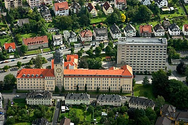 Aerial photo, regional government building, Arnsberg, Sauerland, Hochsauerlandkreis, North Rhine-Westphalia, Germany, Europe