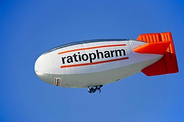 Zeppelin with Ratiopharm logo, Montgolfiade Bad Wiessee, Tegernsee, Bavaria, Germany, Europe