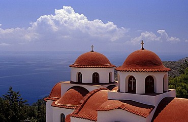 Agios Savvas Monastery, near Pothia, Klaymnos, Greece, Europe