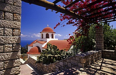 Agios Savvas Monastery, near Pothia, Klaymnos Island, Greece, Europe