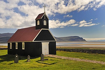 Church Saurbaer on the west coast of Iceland, Europe