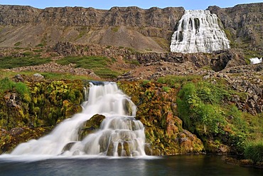 Waterfall Dynjandi rather Fjallfoss, West fjord, North-Western Coast, Iceland, Europe