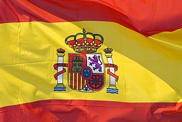 Fluttering flag, Spain