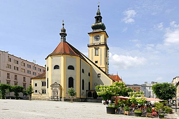 Parish church Mary Assumption, Pfarrplatz, Parish Square, Linz, Upper Austria, Europe