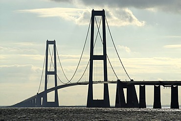 Store Belt bridge connects Funen and Zealand, Denmark, Europe