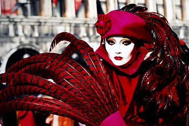 Masked people, carnival in Venice, Venetia, Italy, Europe