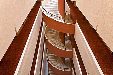 Spiral staircase in the Selge Beach Resort, Turkish Riviera, Turkey, Asia